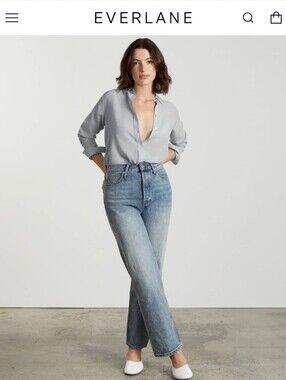 Everlane Classic Silk ButtonDown Shirt